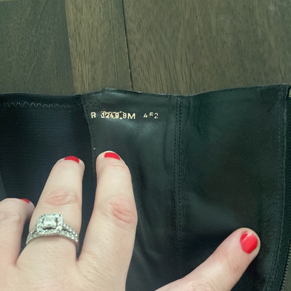 Black Brighton leather boots size 8 Tacoma silver Brighton heart cottagecore - Picture 13 of 17